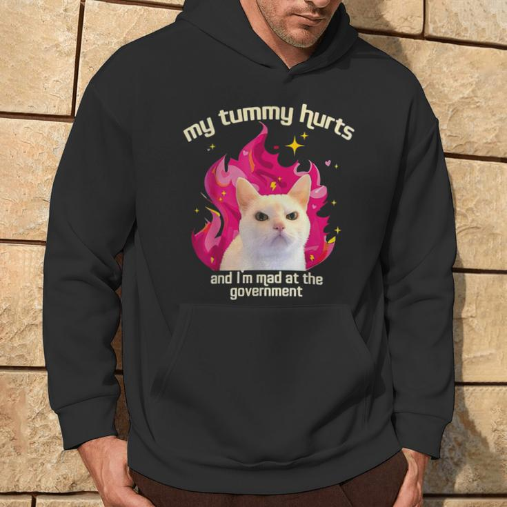 Cat My Tummy Hurts And I’M Mad At The Government Hoodie Lifestyle
