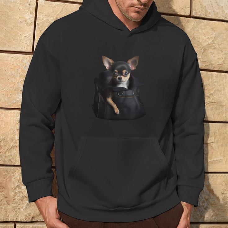 Chihuahua In Pocket Cute Dog Month Dad Animal Shelter Hoodie Lifestyle