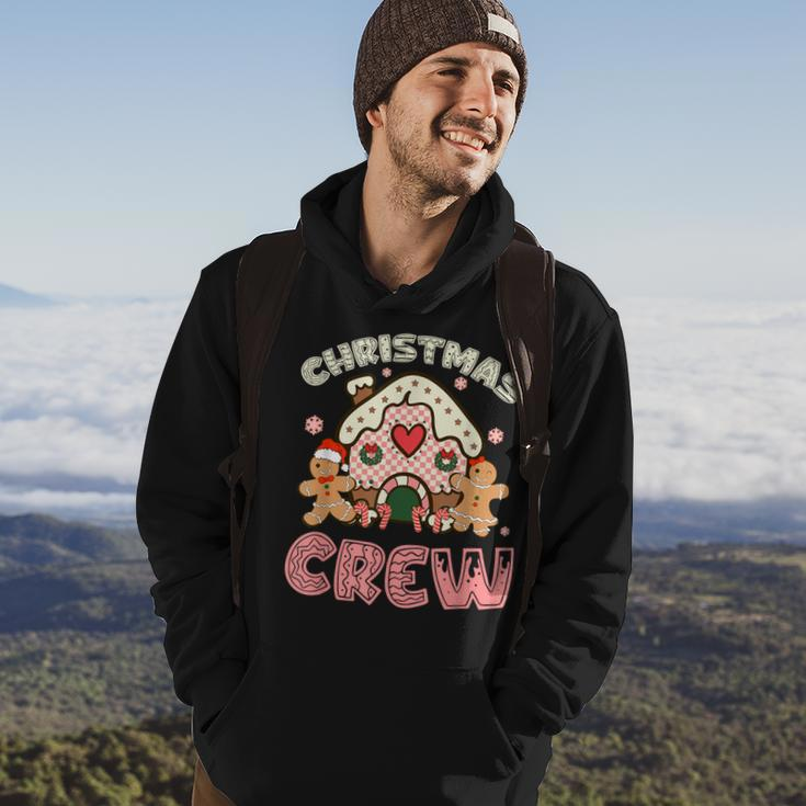 Christmas Crew Gingerbread In Candy House Cute Xmas Hoodie Lifestyle