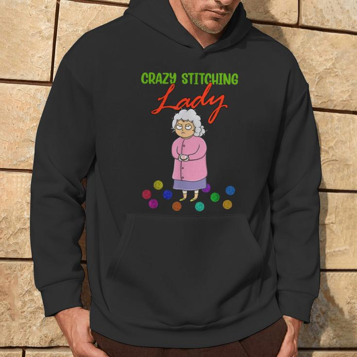 Crazy Stitching Lady With Quilting Patterns For Sewers Hoodie Lifestyle