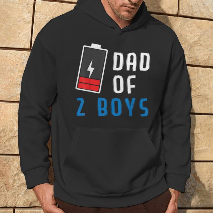Dad Of 2 Boys Father's Day Hoodie Lifestyle