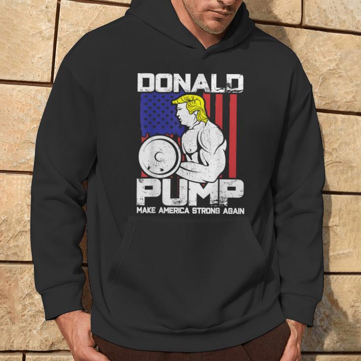 Donald Trump Weight Lifting Workout Gym Hoodie Lifestyle