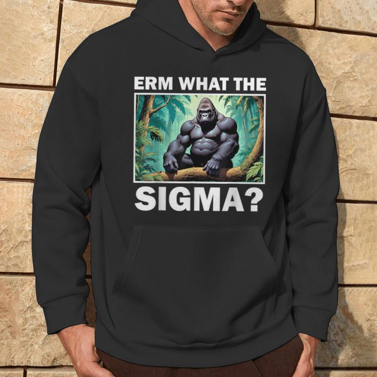 Erm What The Sigma Ironic Meme Brainrot Quote Hoodie Lifestyle