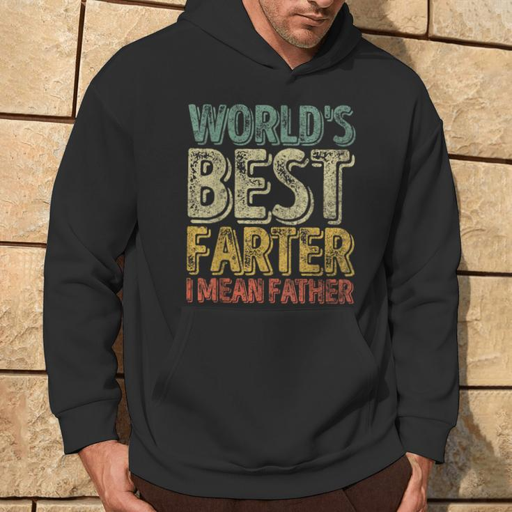 Father's Day World's Best Farter I Mean Father Hoodie Lifestyle