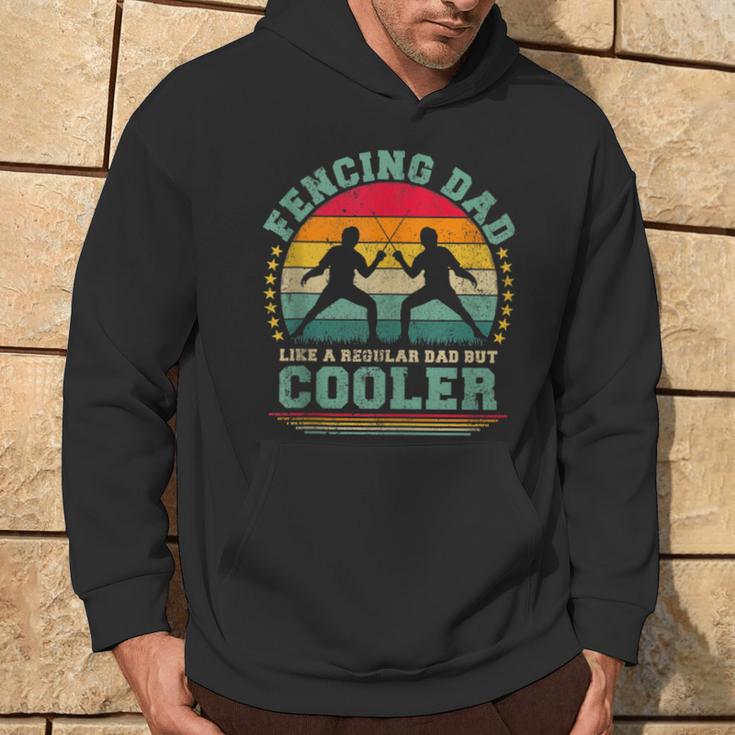 Fencing Dad Like A Regular Dad Fencing Father's Day Hoodie Lifestyle