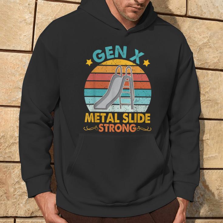 Gen X Generation Sarcasm Gen X Metal Slide A Strong Hoodie Lifestyle