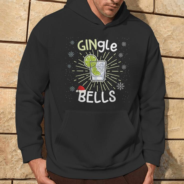 Gingle Bells Christmas Gin Word Game Hoodie Lebensstil