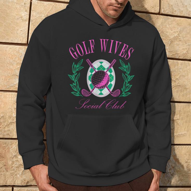 Golf Wives Social Club Golf Lovers Golfer Golfing Hoodie Lifestyle