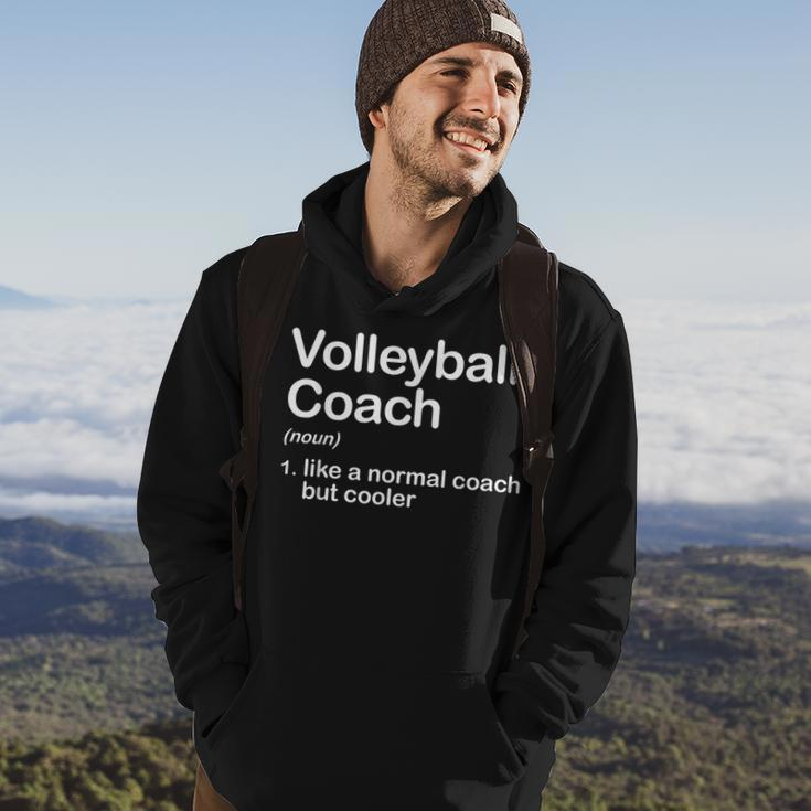 High School College Volleyball Coach Definition Hoodie Lifestyle