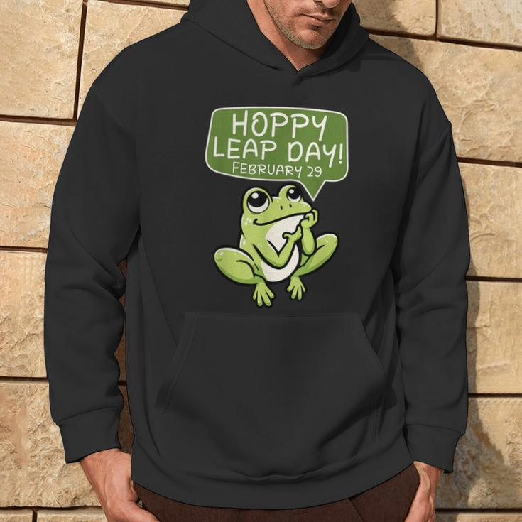 Hoppy Leap Day February 29 For Frog Lover Hoodie Lifestyle