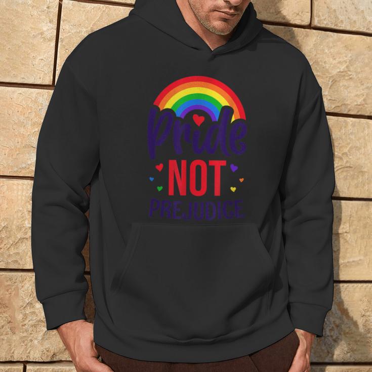 Lgbt Pride Pride Not Prejudice Lgbt Flag Hoodie Lifestyle