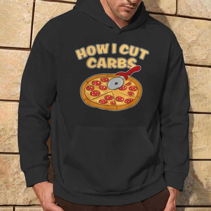 Pizza Cutter Pepperoni Slice How I Cut Carbs Hoodie Lifestyle