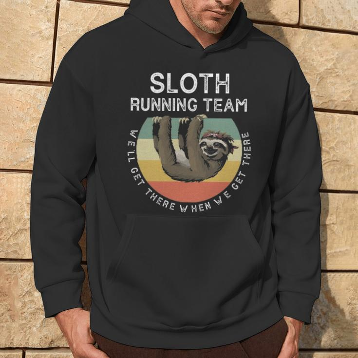 Quote's Sloth Running Team Hoodie Lifestyle