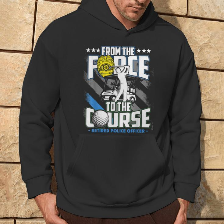 Retired Police Officer Golf Retirement Hoodie Lifestyle