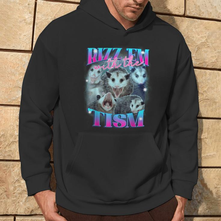 Rizz Em With The Tism Opossum Hoodie Lifestyle