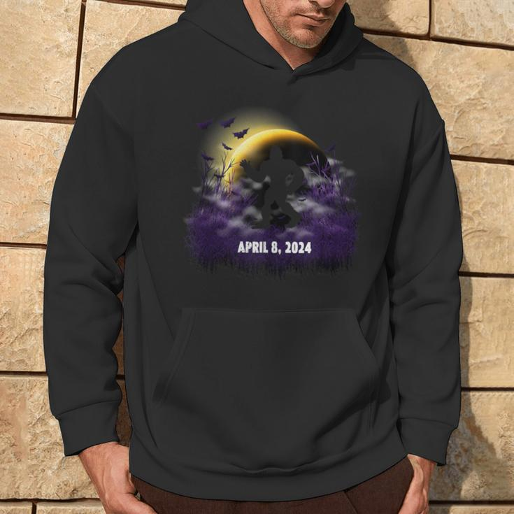 Solar Eclipse April 08 2024 Bigfoot Hoodie Lifestyle