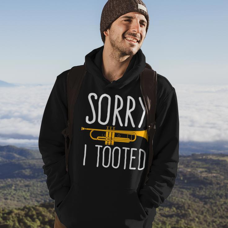 Sorry I Tooted Trumpet Band Hoodie Lifestyle