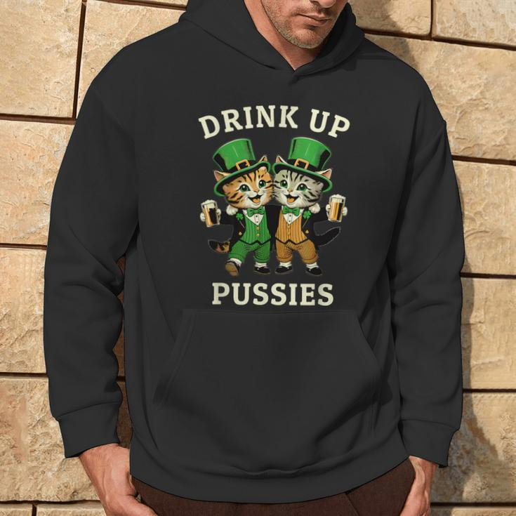 St Patrick's Day Drinking Drink Up Pussies Bartender Hoodie Lifestyle