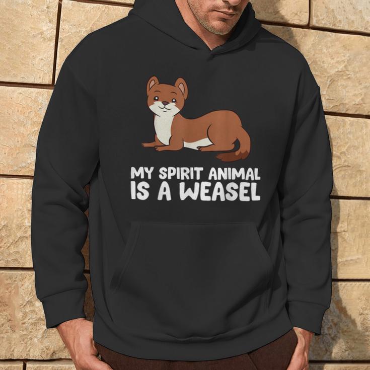 Weasel Lover My Spirit Animal Is A Weasel Hoodie Lifestyle