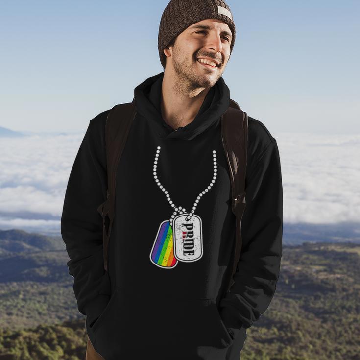 Gay Pride Flag Lgbt Military Dog Tag Hoodie Lifestyle