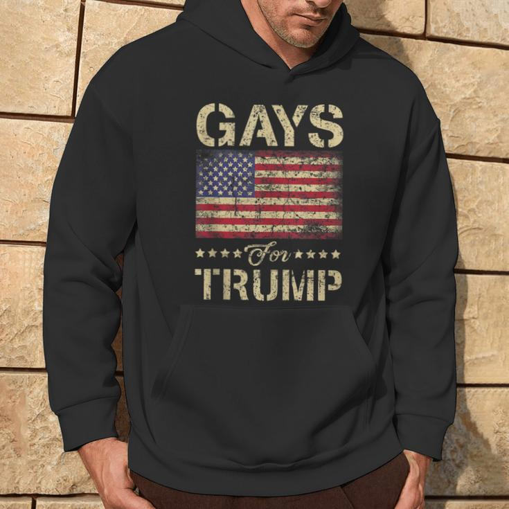Gays For Trump Stars And Stripes American Flag Hoodie Lifestyle