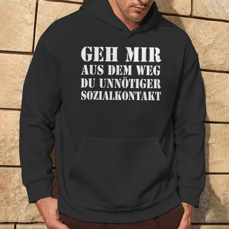 Geh Mir Aus Dem Weg Du Unnötiger Sozialkontakt Hoodie Lebensstil