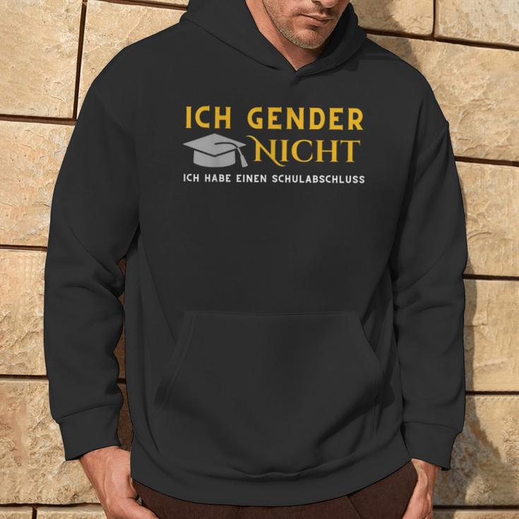 I Gender Nicht Ich Habe Einen Schulabschluss Kapuzenpullover Lebensstil