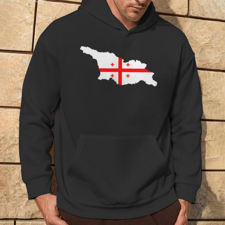 Georgia Flag In Georgia Outline Georgia Hoodie Lebensstil