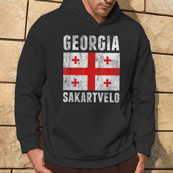 Georgia Georgia Sakartvelo Flag S Kapuzenpullover Lebensstil