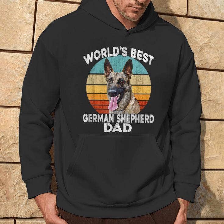 German Shepherd Dog Father's Day Hoodie Lifestyle