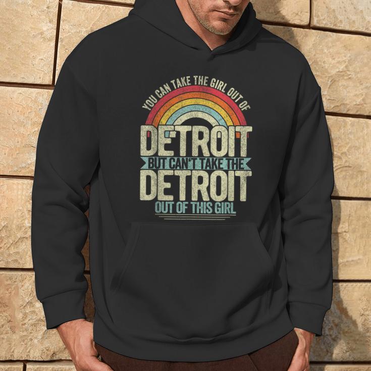 Girl Out Of Detroit Michigan Hometown Home Detroit Hoodie Lifestyle