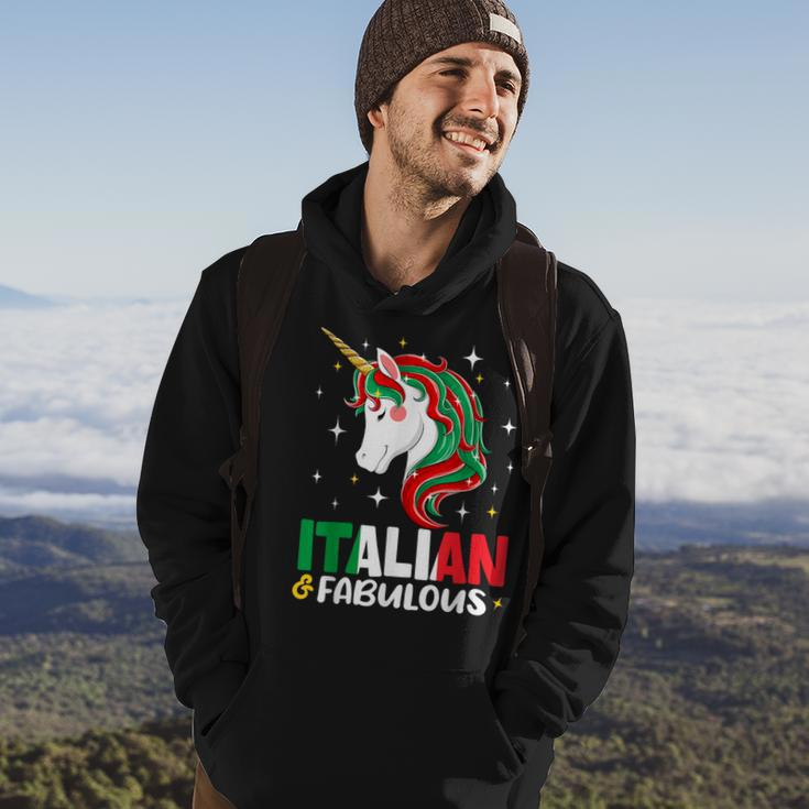 Girl Italian Italy Flag Unicorn Women Hoodie Lifestyle