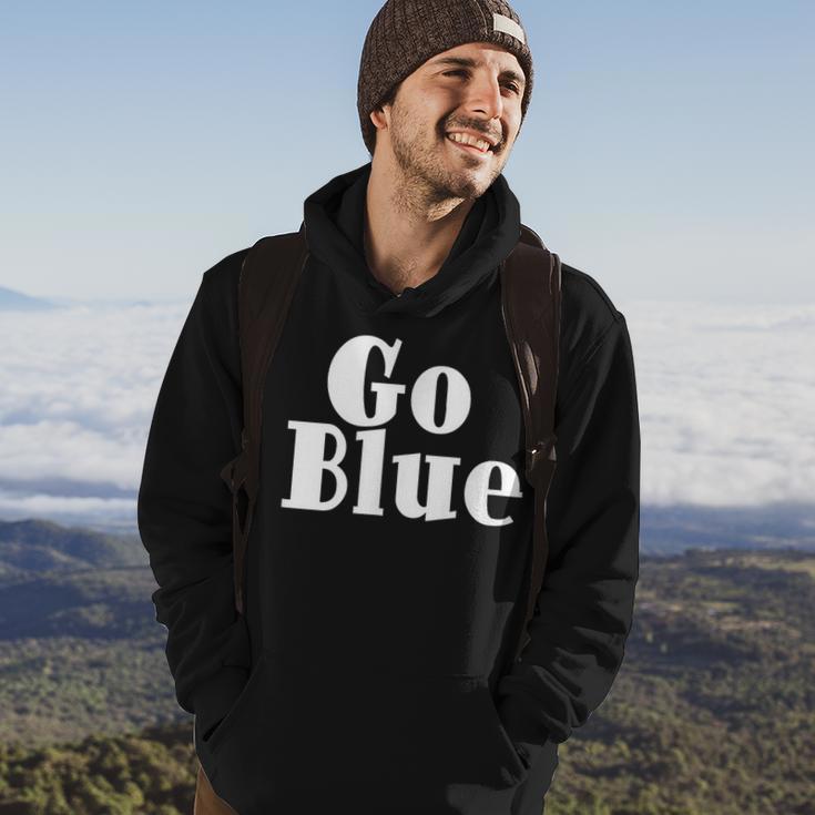 Go Blue Team Spirit Gear Color War Royal Blue Wins The Game Hoodie Lifestyle