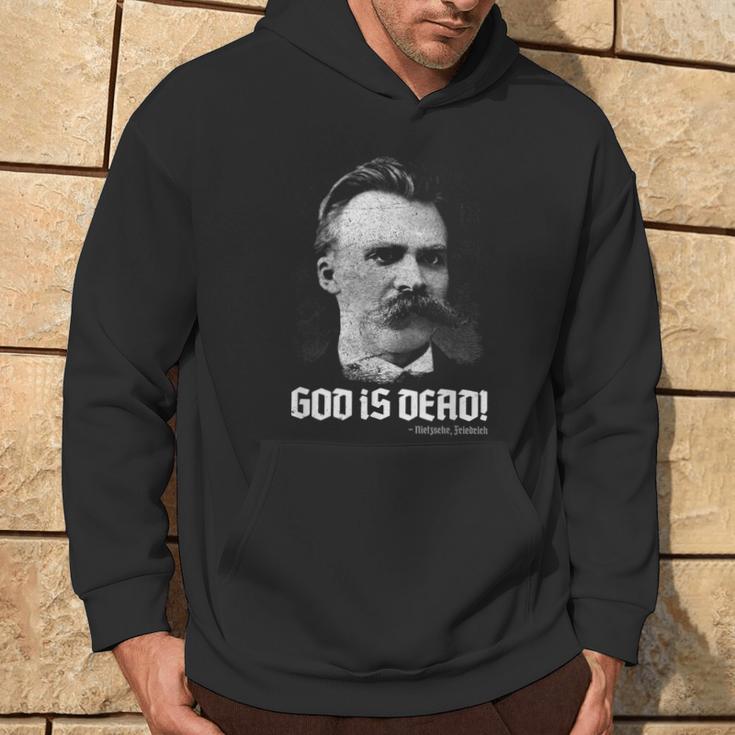 God Is Dead Friedrich Nietzsche Quote Philosopher Philosophy Hoodie Lebensstil