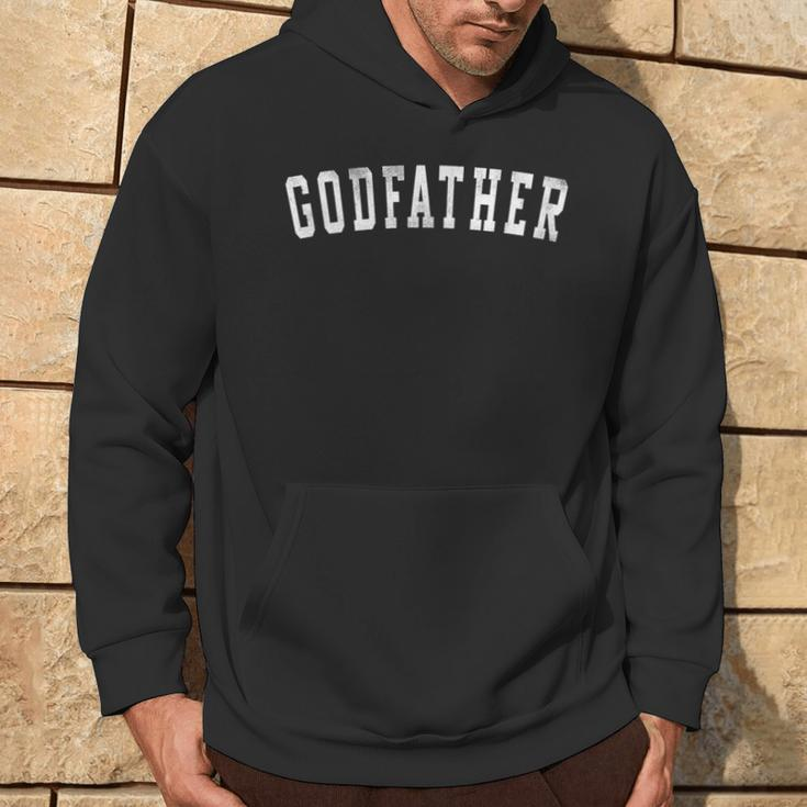Godfather Classic Bold Font Father's Day Godfather Hoodie Lifestyle