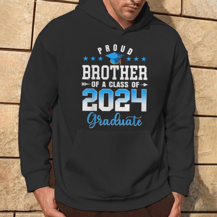 Graduation 2024 Proud Brother Of A Class Of 2024 Graduate Hoodie Lifestyle