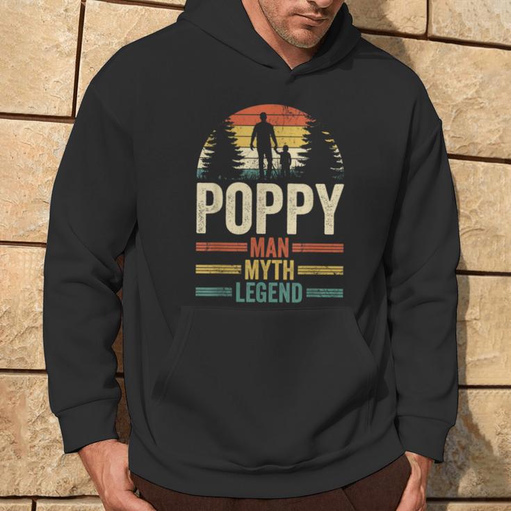 Grandad Grandfather Poppy Man Myth Legend Fathers Day Hoodie Lifestyle