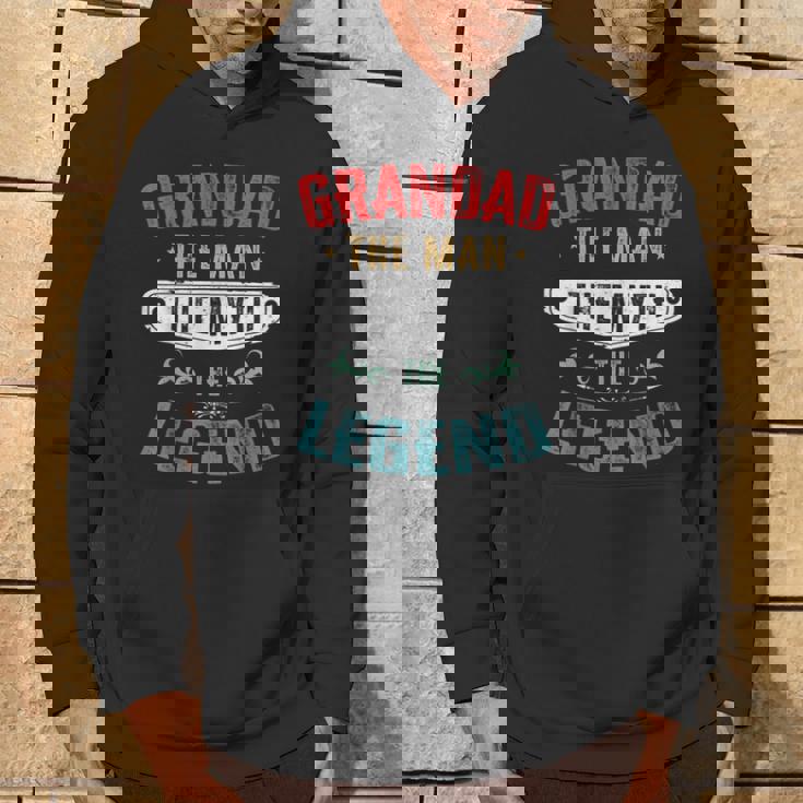 Grandad The Man The Myth The Legend Retro Vintage Hoodie Lifestyle