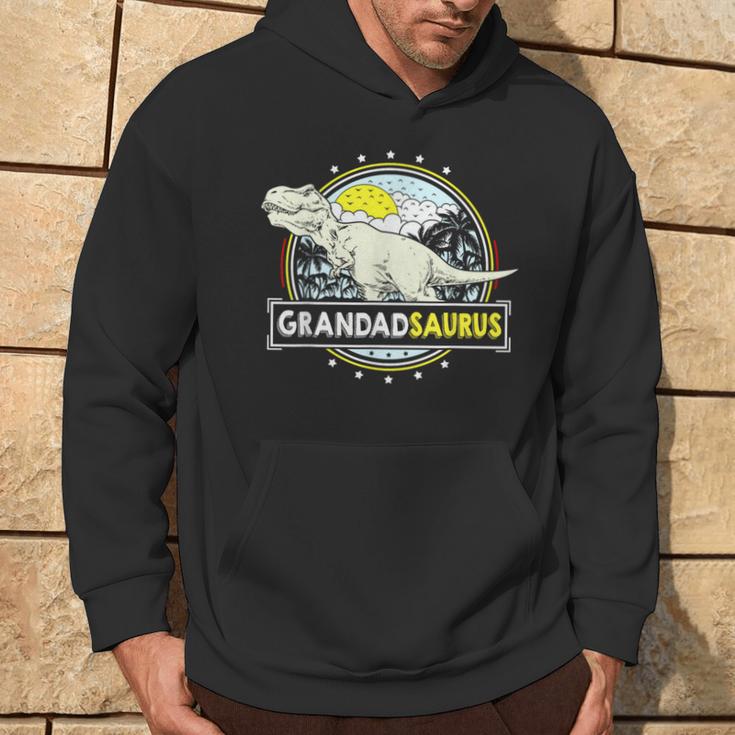 GrandadsaurusRex Dinosaur Grandad Fathers Day Grandad Hoodie Lifestyle