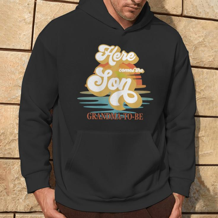 Grandma Here Comes The Son Baby Shower Family Matching Hoodie Lifestyle