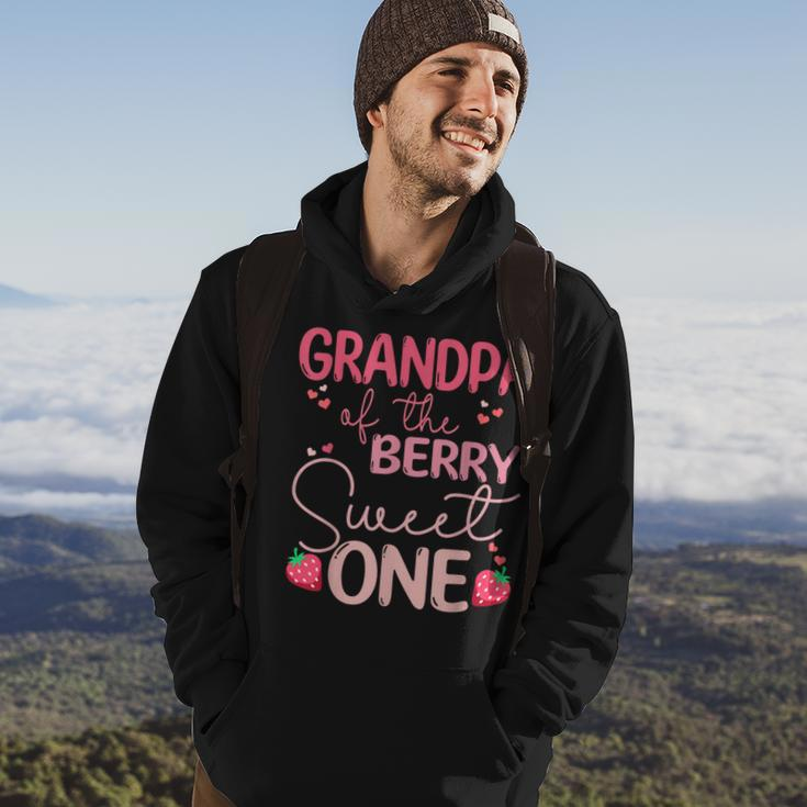 Grandpa Of The Berry Sweet One Strawberry First Birthday Hoodie Lifestyle