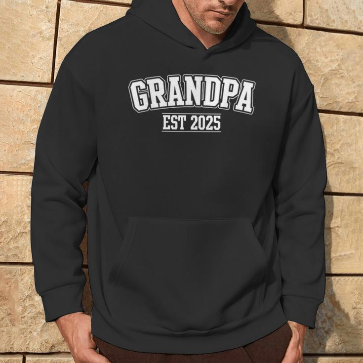 Grandpa Est 2025 Promoted To Grandpa 2025 For Grandfather Hoodie Lifestyle