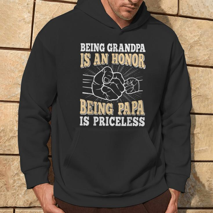 Being Grandpa Is An Honor Being Papa Is Priceless Vintage Hoodie Lifestyle