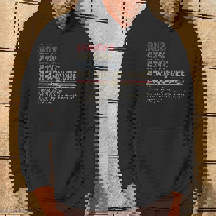 Grandpa The Man The Myth The Bad Influence Hoodie Lifestyle