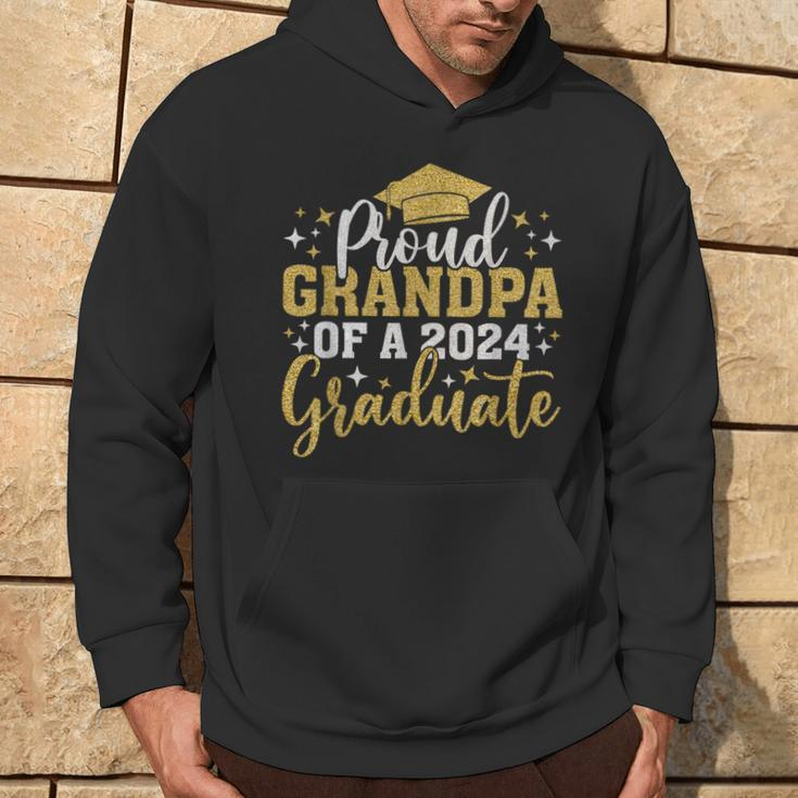 Grandpa Senior 2024 Proud Grandpa Of Class Of 2024 Graduate Hoodie Lifestyle