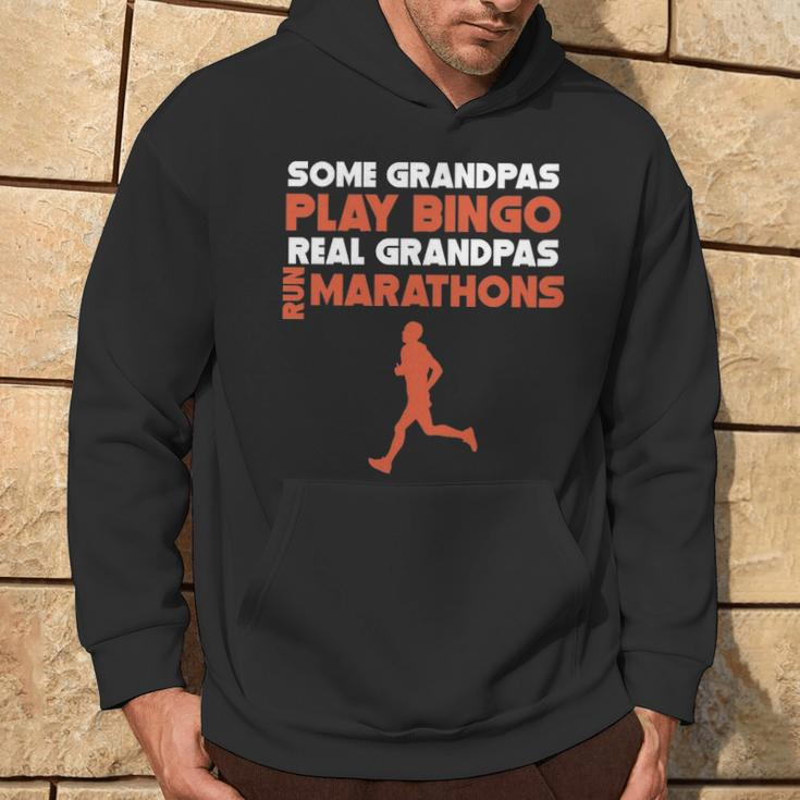 Some Grandpas Play Bingo Real Grandpas Run Marathons Hoodie Lifestyle