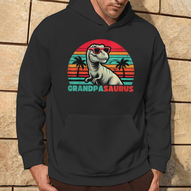 GrandpasaurusRex Grandpa Saurus Dinosaur Family Hoodie Lifestyle