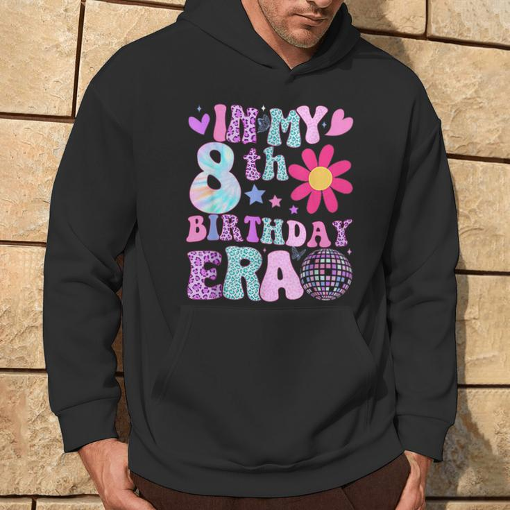 Groovy In My 8Th Birthday Era 8 Years Old Hoodie Lifestyle