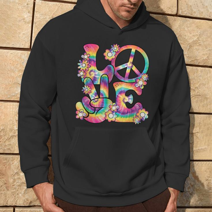 Groovy Love Peace Sign Hippie Theme Party Outfit 60S 70S Hoodie Lifestyle