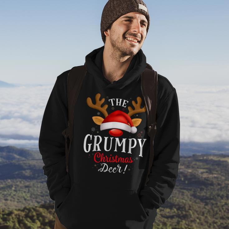 Grumpy Christmas Deer Pjs Xmas Family Matching Hoodie Lifestyle